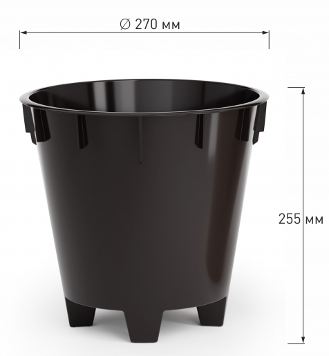 Горшок Лея 10лит Белый (с дренажной системой) Горшок Лея 10лит Белый (с дренажной системой)