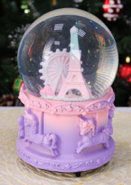 Шар музыкальный Сказочный Париж механический Арт-СМ-4304