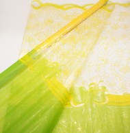 Пленка прозрачная с рисунком Анабель Салатово-Жёлтая 70см/200гр
