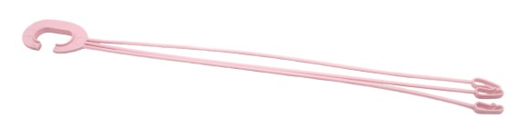 Крючок пластик L-43см Розовый для подвесного горшка