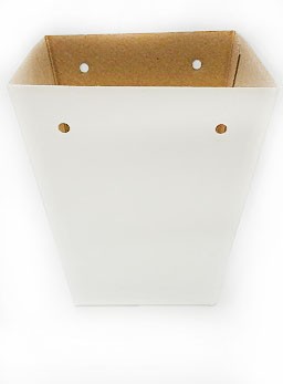 Коробка для Горшечн и Срезочн цветов Белая L18см W18см H20см