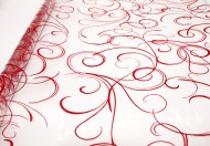 Пленка прозрачная с рисунком Серпантин Авис Красная 70см/200гр