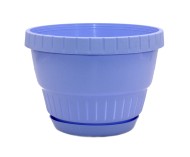 Горшок Крокус классик 200мм Голубой с поддоном высота 14см