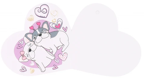 Валентинка Обнимашки целовашки Арт-2-71-14397 20шт