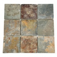 Каменная мозаика MS-0546(4) СЛАНЕЦ Серо-ржавый