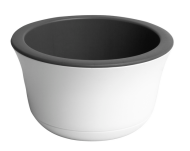 Горшок Омега 5,3лит Белый D-26см (с дренажной системой)