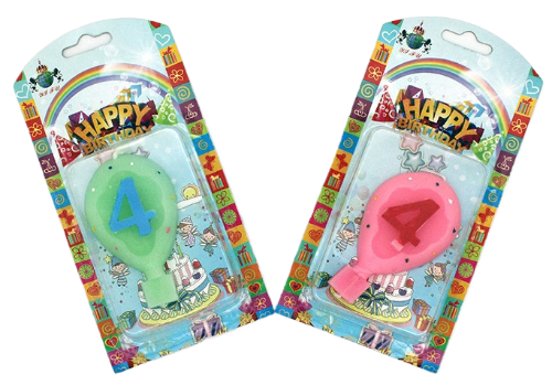 Свеча Цифра 4 Шарик 166753