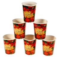 Стакан бумажный Яркого Нового года 225мл*6шт Арт-301644