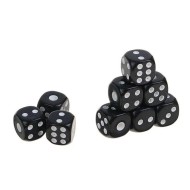 Кости игральные 1,6*1,6см Чёрные Набор 2шт Арт-1503026 Цена за набор
