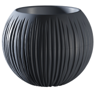 Горшок Сфера 1,7лит Антрацит (с дренажной системой)