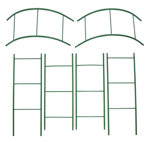 Арка садовая разборная Лесенка 240×125×36.5см зелёная Greengo Арт-2083021 Арка садовая разборная Лесенка 240×125×36.5см зелёная Greengo Арт-2083021