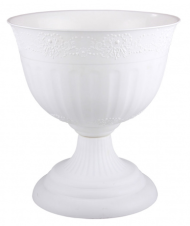 Горшок вазон на ножке Венеция 18лит 400мм Белый М-3129 (БАШ)
