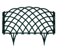 Заборчик пластиковый Диадема Тёмно-Зелёный 450*320мм (6секций)