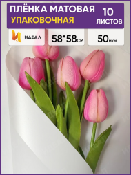 Пленка Листами Матовая с Кантом Белая 58/58см (1уп/10шт) Цена за лист