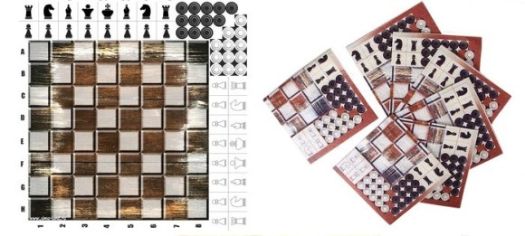 Салфетки бумажные Шахматы набор 20шт Арт-685733