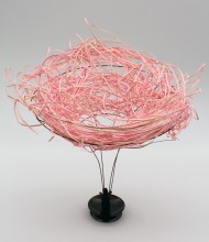 Каркас для букета 20см Ротанг Светло Розовый