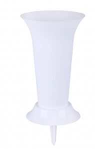 Колба для цветов с колышком Белая 190мм*410мм М-3048