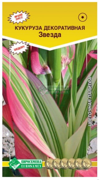 Цветы Кукуруза декоративная Звезда (ЕС) смесь однолетник 1,5-2м