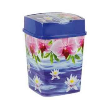 Контейнер для мусора 18лит Лотос квадратн с педалью М-2017 (БАШ)