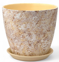 Кашпо Бутон №-РС-191 Яшма Белая №-1 D-12см