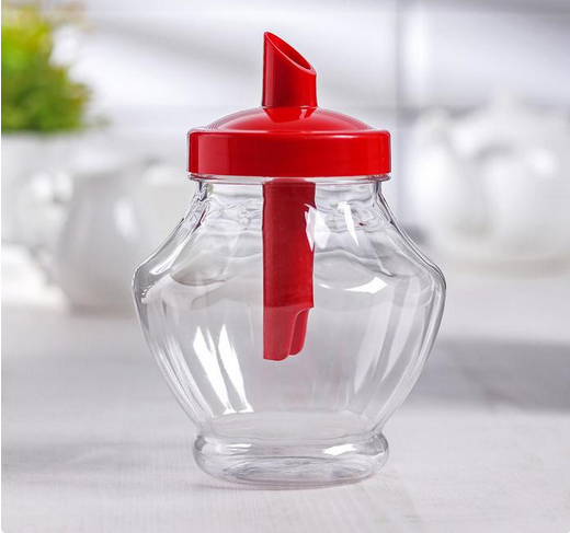 Сахарница пластиковая Сластёна с дозатором Арт-М-1699 Н-15см