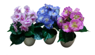 Гортензия в горшке искусственная 25см Арт-Н-3