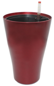 Горшок 1008 Бордовый 3,5лит (с автополивом)