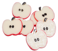 Долька Яблоко Красное 2,5см*10шт Цена за штуку