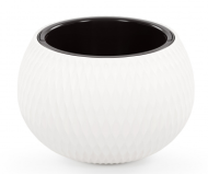 Горшок Жемчужина 4лит Белый М-8722 (с дренажной системой)