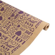 Бумага крафт Love is 60см*10м