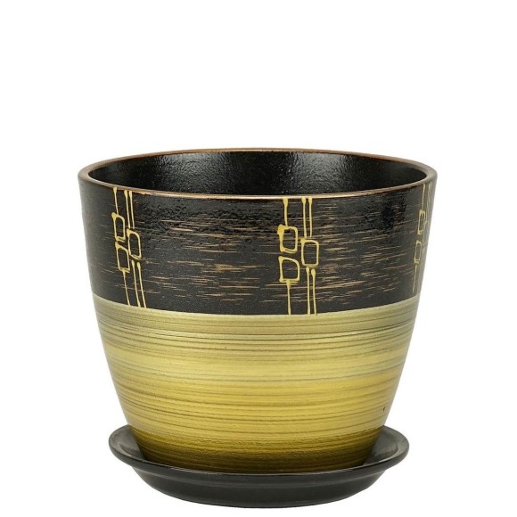 Кашпо Бутон №-РС-24 Ритм Бронза №-2 (D-15см)