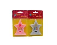 Свеча Цифра 9 звездочка блестка (цвета микс) 635684