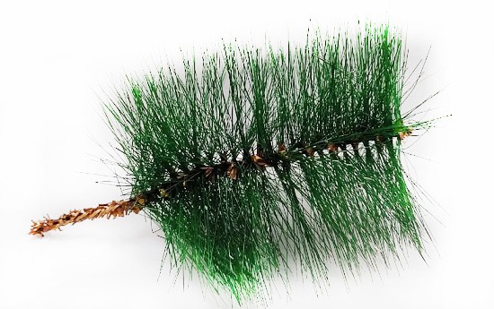 Ветка Ёлки Зелёная с белым 19см Арт-970798