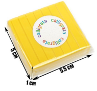 Полимерная глина Calligrata 50гр Жёлтая Арт-1301026