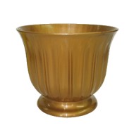 Горшок вазон на ножке Лилия 210мм Бронза (4) высота 17см (D-21см)