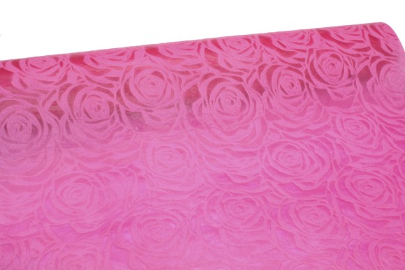 Фетр Мягкий РОЗЫ Ярко-Розовые 55см*4,5м