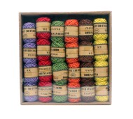 Шпагат Джутовый Клубок 10ярд Цветной (1уп/24шт) Шпагат Джутовый Клубок 10ярд Цветной (1уп/24шт)