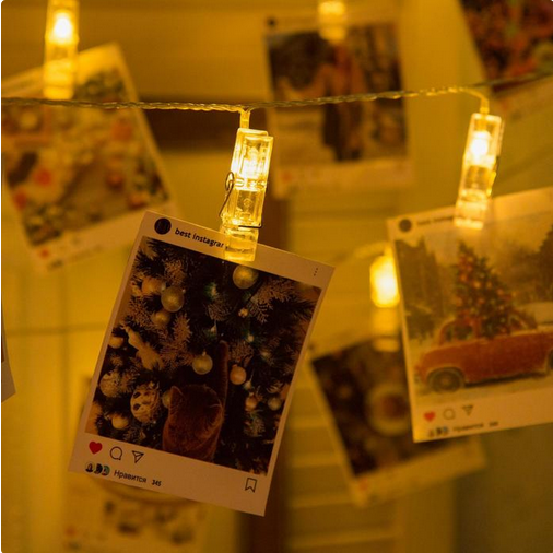 Электрогирлянда 5м Прищепки Арт-2433911 Электрогирлянда 5м Прищепки Арт-2433911