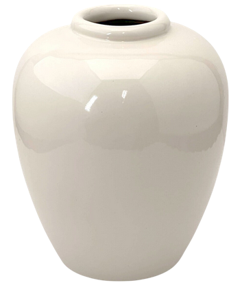 Ваза керамическая Дуэт Бежевая Н-18см