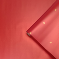 Пленка матовая Романтика Ярко-Красная 58см/10м