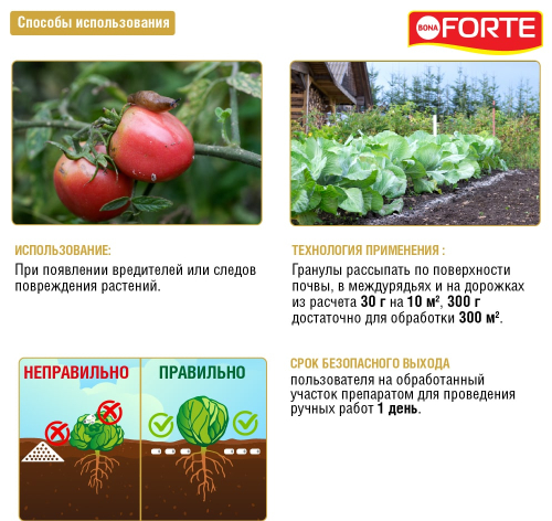 Bona Forte От слизней и улиток 500мл (1уп/12шт) 300гр