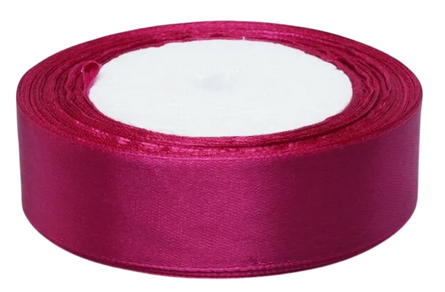 Лента Атласная 25мм*25ярд Малиновая Лента Атласная 25мм*25ярд Малиновая