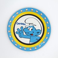 Тарелка бумажная Смурфики МИКС D-18см*10шт Арт-776754