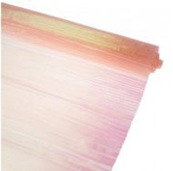 Органза Гофре голограмма 50см*6м Розовая