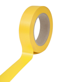 Лента Простая Тиснение дерево 3см*50ярд Жёлтая