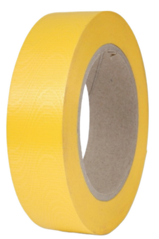 Лента Простая Тиснение дерево 3см*50ярд Жёлтая