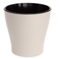 Горшок Лея 10лит Бежевый (с дренажной системой)