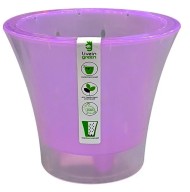 Горшок Ванда 3,3лит Прозрачно-Фиолетовый D-20см (с дренажной системой)