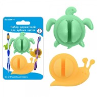 Держатель для зубных щёток Улитки 2шт Арт-DA34-77