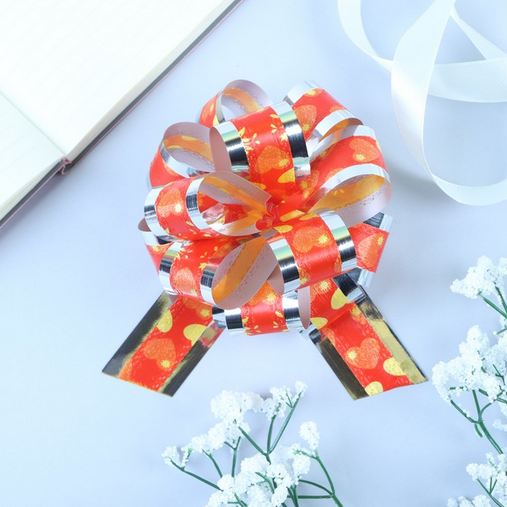 Бант Шар 3,2см Воздушные сердца на Красном Арт-848865